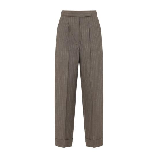  막스마라 스트레이트 팬츠 Max Mara 마네타  세이블 스쿠로 - MAX MARA