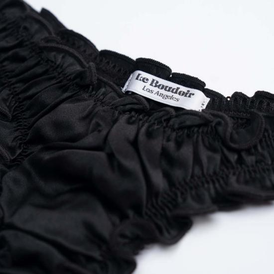  르 부두아르 로스앤젤레스 팬티 Leboudoirloangeles La Clémence 실크 탕가 - LE BOUDOIR LOS ANGELES