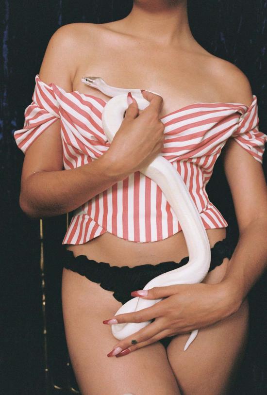  Le Boudoir Los Angeles 팬티 Leboudoirloangeles La Clémence 실크 탕가 - OTHER BRANDS