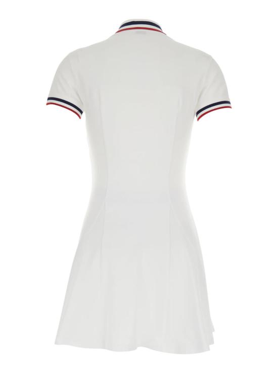  브루넬로 쿠치넬리 숏 원피스 클래식 칼라 미니드레스 (반바지 포함) 면 소재, 화이트 색상 - BRUNELLO CUCINELLI