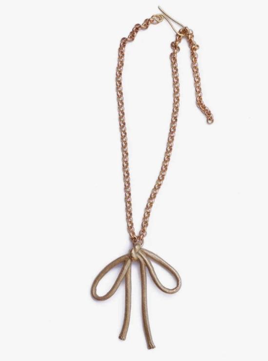  워터샌드스톤 목걸이/팬던트 빅 보우 목걸이 - WATERSANDSTONE