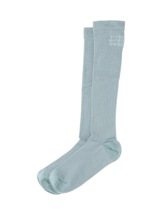  MM6 메종마르지엘라 양말 Mm6 메종 마르지엘라 숫자  라이트 블루 - MM6 MAISON MARGIELA