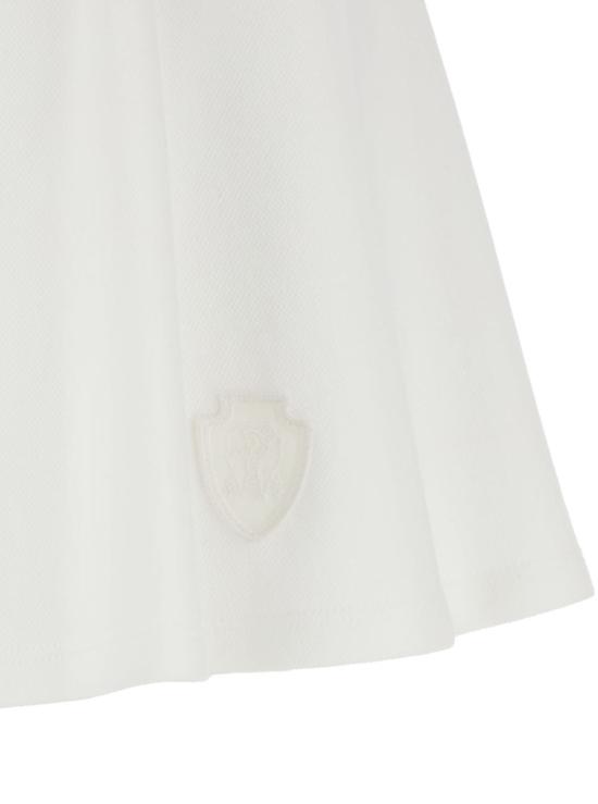  브루넬로 쿠치넬리 숏 스커트 화이트 미니스커트 (엘라스틱 허리밴드, 면 소재) - BRUNELLO CUCINELLI