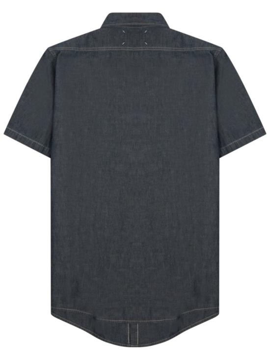  마르지엘라 반팔 셔츠 메종  블랙 반팔 데님 - MAISON MARGIELA