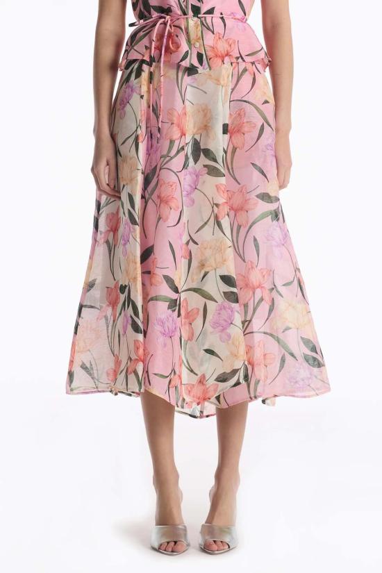  크리스티 린 미디 스커트 네이트 스커트 멀티 자르딘