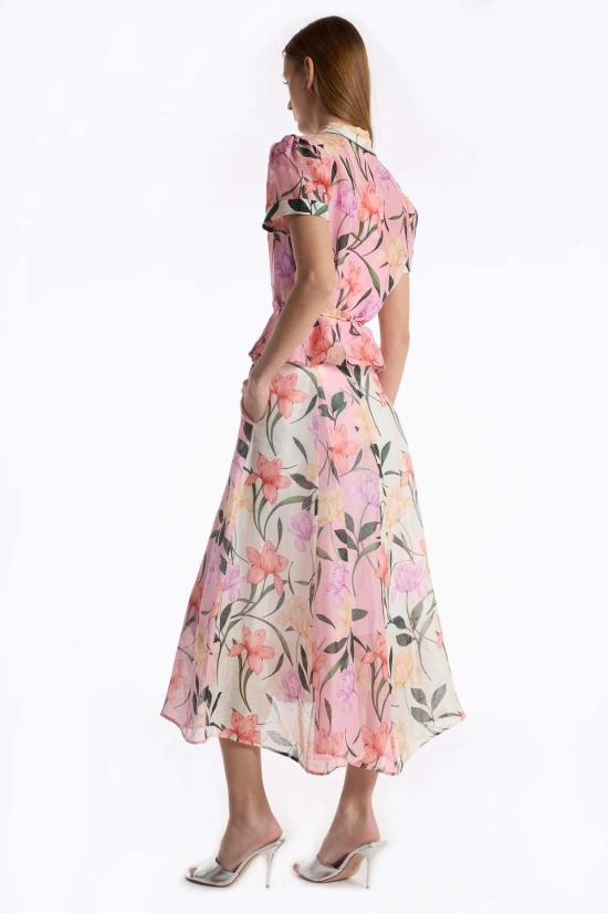  크리스티 린 미디 스커트 네이트 스커트 멀티 자르딘 - CHRISTY LYNN