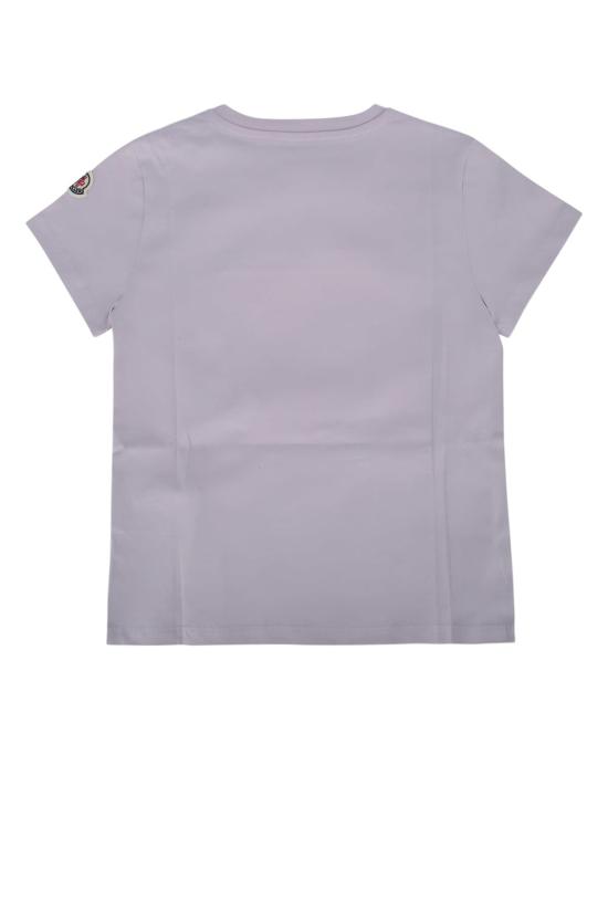  [키즈] 몽클레어 티셔츠 키즈 반팔 티셔츠 라일락색 - MONCLER