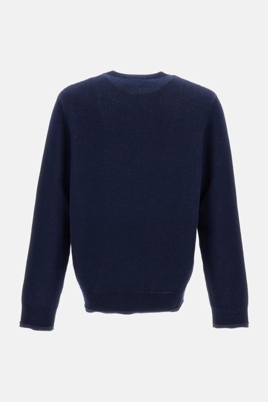  지방시 스웨터 오토만 디테일 크루넥  블루 - GIVENCHY