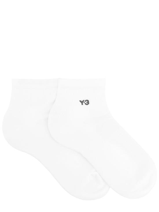  와이쓰리 양말 Y 3 로고  흰색