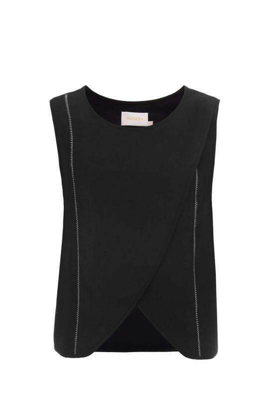  산시아 민소매 티셔츠 낸시 탑 - SANCIA