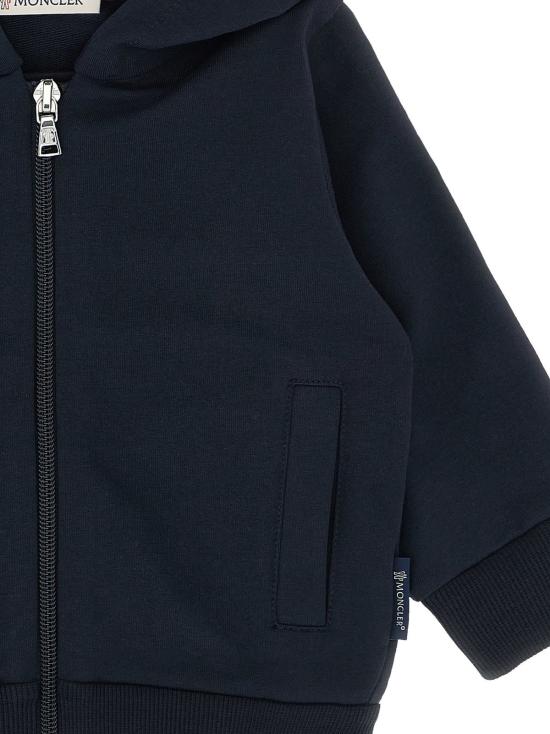  [키즈] 몽클레어 풀오버 키즈 지퍼 후드티 (블루) - MONCLER