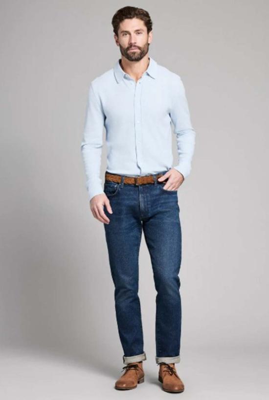  Billy Reid 긴팔 셔츠 빌리 리드 긴팔 텍스처드 옐로해머 셔츠 - BILLY REID