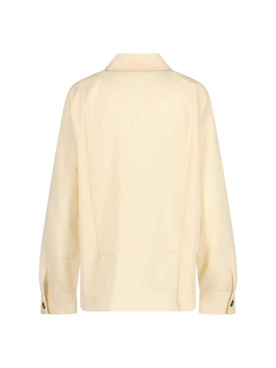  질샌더 셔츠 질 샌더 버진 울 셔츠 크림 - JIL SANDER
