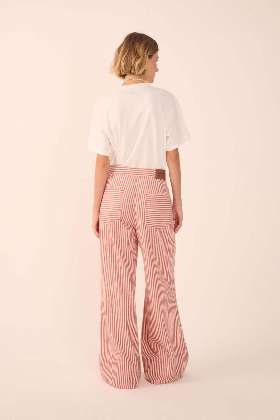  DRESS TO 스트레이트 팬츠 스트라이프 트윌 와이드 팬츠와 함께 입기 좋은 드레스 - OTHER BRANDS