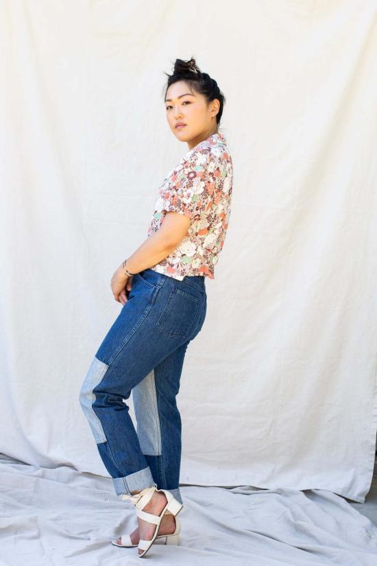  머틀 블라우스 할로우  테라코타 로즈 - MYRTLE