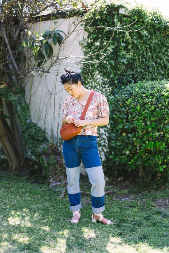  머틀 블라우스 할로우  테라코타 로즈 - MYRTLE