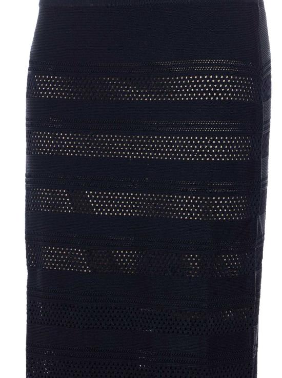  트윈셋 롱 스커트 블랙 - TWINSET