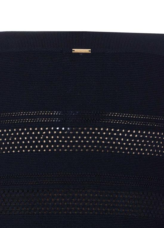  트윈셋 롱 스커트 블랙 - TWINSET