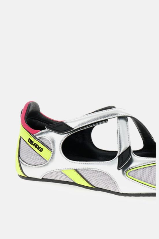  디 아티코 플랫 슈즈 아티코 플로어 01 발레리나 플랫 실버 - THE ATTICO