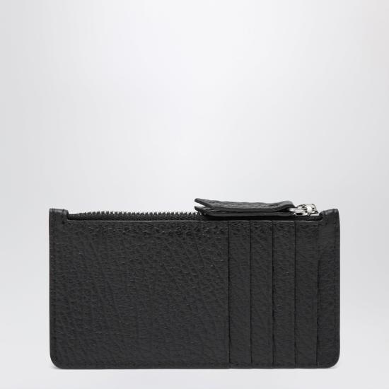 26SS 마르지엘라 스티치 레더 지퍼 카드 홀더 S56UI0143UP4455 Black - MAISON MARGIELA
