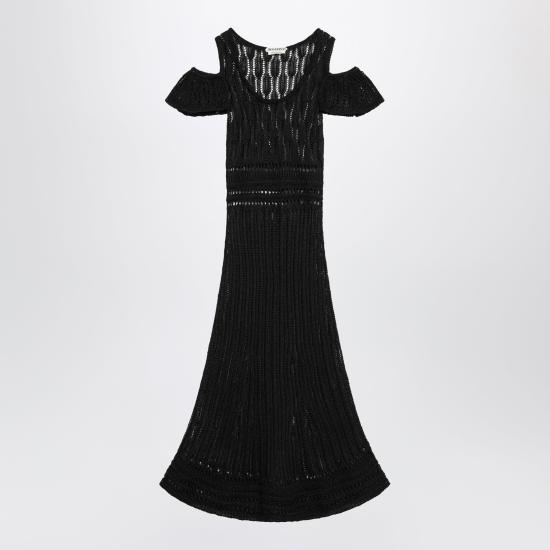 26SS JW앤더슨 롱 원피스 KW1483YN0489 Black