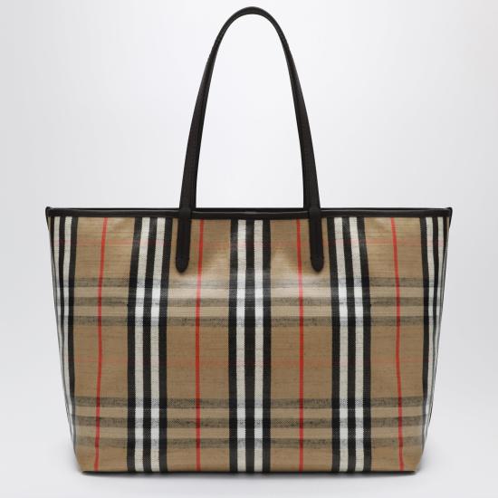 26SS 버버리 하이랜드 미디움 토트백 8112222166995 Beige - BURBERRY