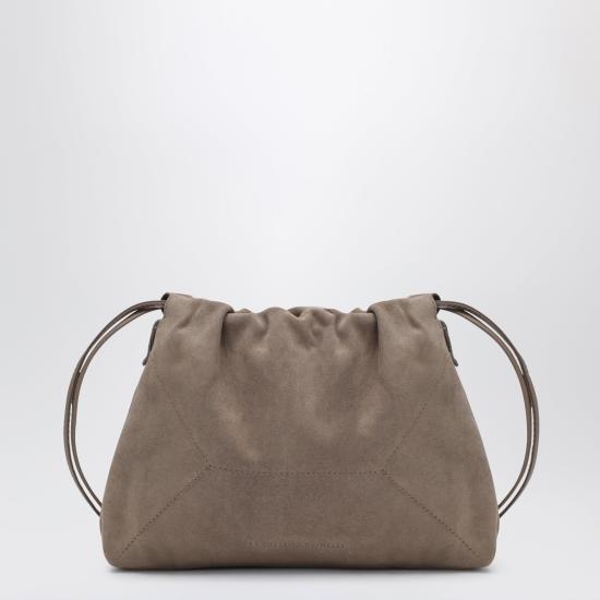 26SS 브루넬로 쿠치넬리 스웨이드 BC 듀오 파우치 백 MBDLD2808LE Beige