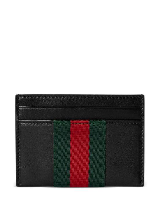 26SS 구찌 웹 트레이드마크 카드 케이스 867277AAGIT Black