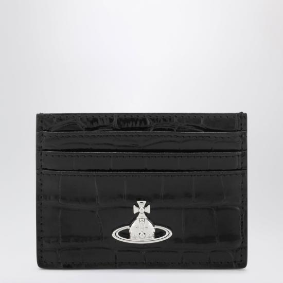 26SS 비비안웨스트우드 메탈 ORB로고 카드 지갑 54030004WL0098 Black