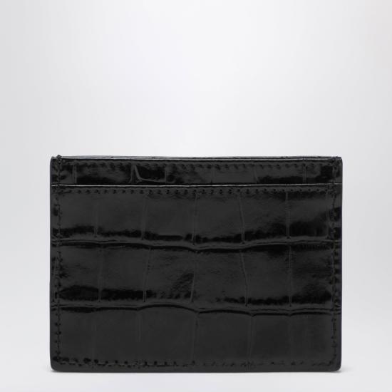 26SS 비비안웨스트우드 메탈 ORB로고 카드 지갑 54030004WL0098 Black - VIVIENNE WESTWOOD