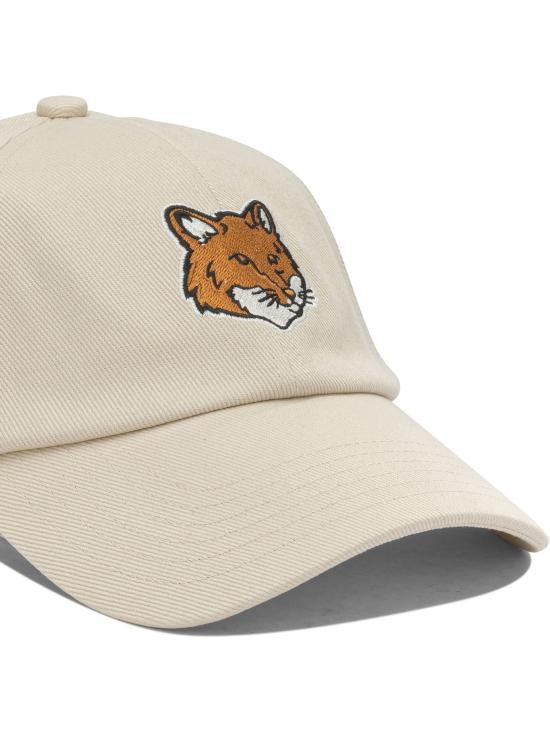 26SS 메종키츠네 폭스 헤드 캡 PM06100WW00960428 Beige - MAISON KITSUNE