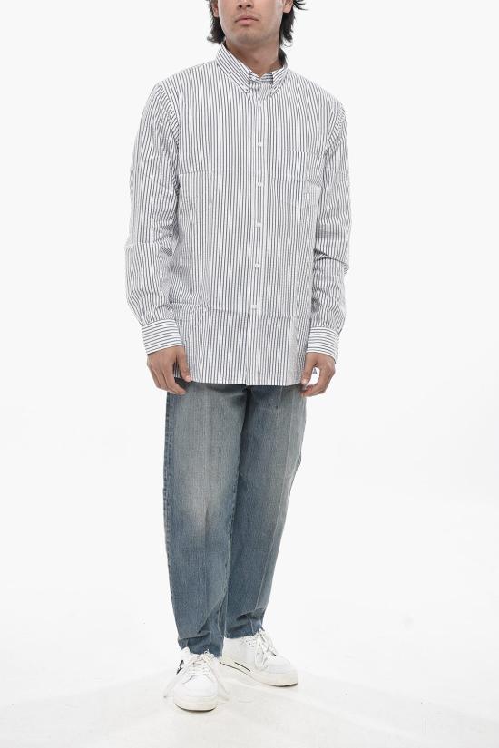  파올로 페코라 긴팔 셔츠 24IC1M0G0231516R161 Bianco Blu - PAOLO PECORA
