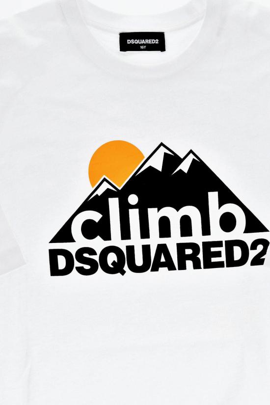  [키즈] 디스퀘어드2 티셔츠 DQ1975 D0A3Z DQ100 White - DSQUARED2