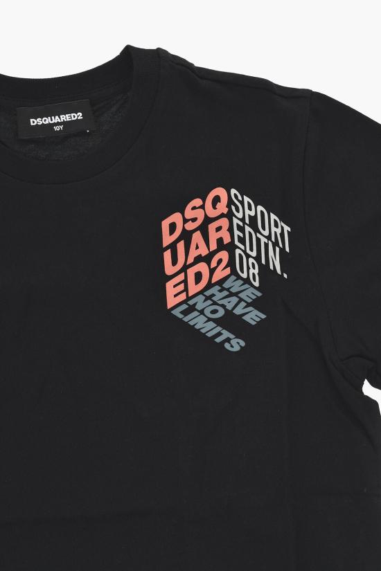  [키즈] 디스퀘어드2 티셔츠 DQ1837 D0A3Z DQ900 Black - DSQUARED2
