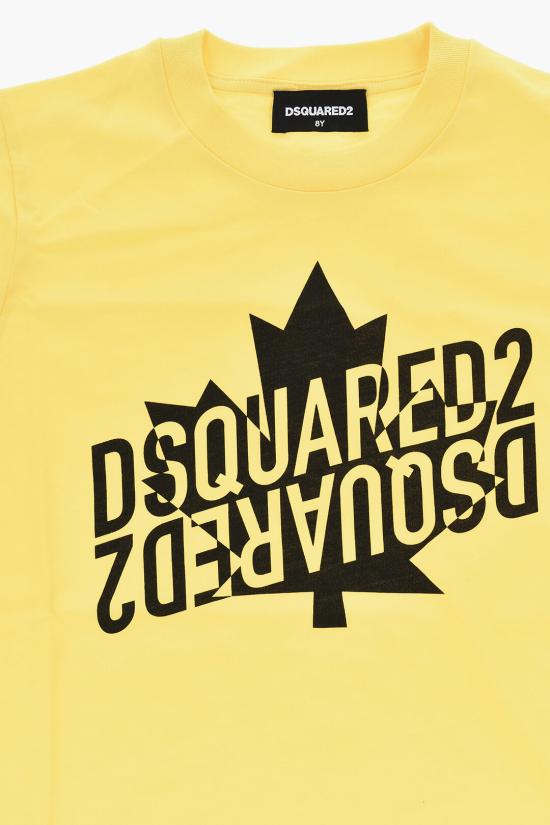  [키즈] 디스퀘어드2 티셔츠 DQ1743 D00MV DQ219 Yellow - DSQUARED2