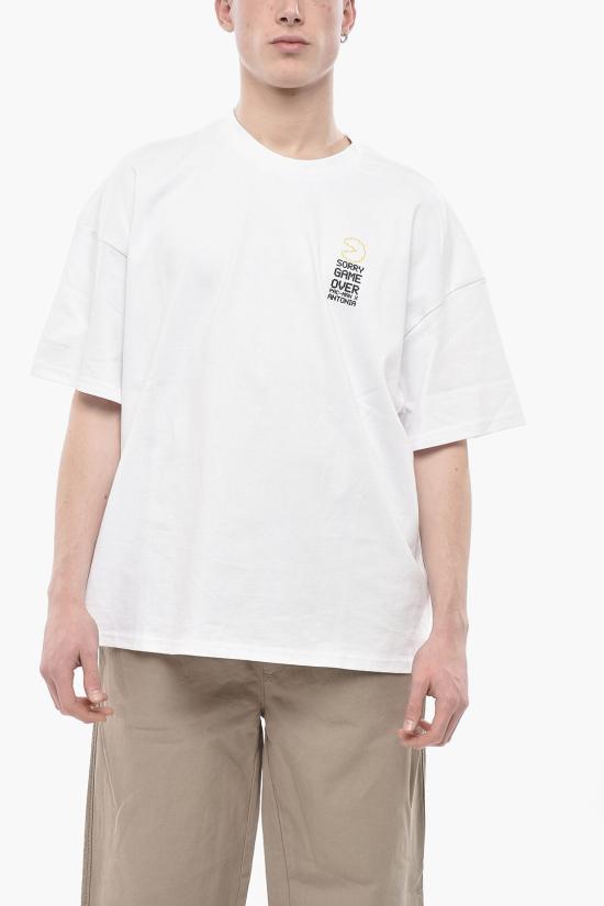  W/Studio 반팔 티셔츠 HEAVYTSHIRT PRINT MULTI BASE WHITE