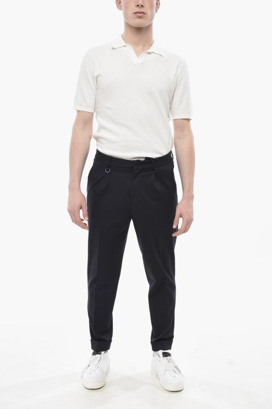  파올로페코라 치노 팬츠 24IC1M0B12B47015334 Blue - PAOLO PECORA