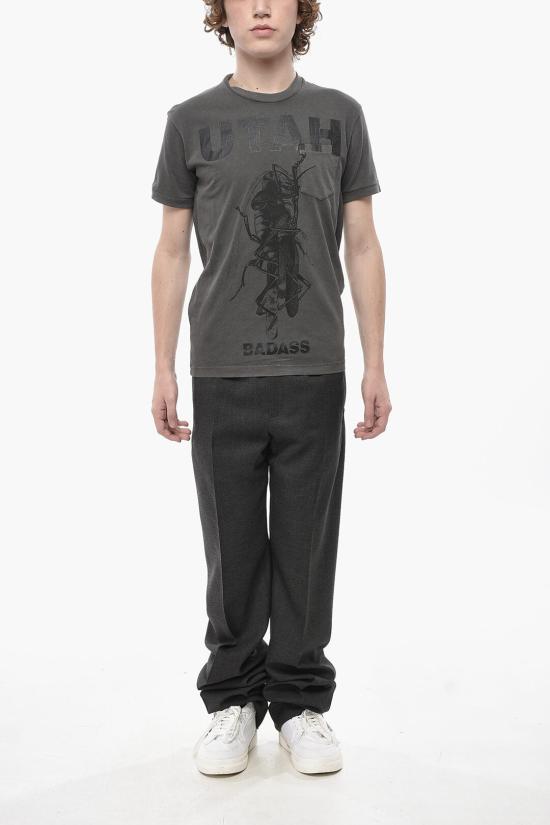  디스퀘어드2 반팔 티셔츠 S74GD0204 S20694 816 Gray - DSQUARED2