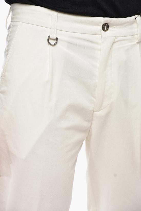  파올로페코라 치노 팬츠 24IC1M0B12201631102 White - PAOLO PECORA