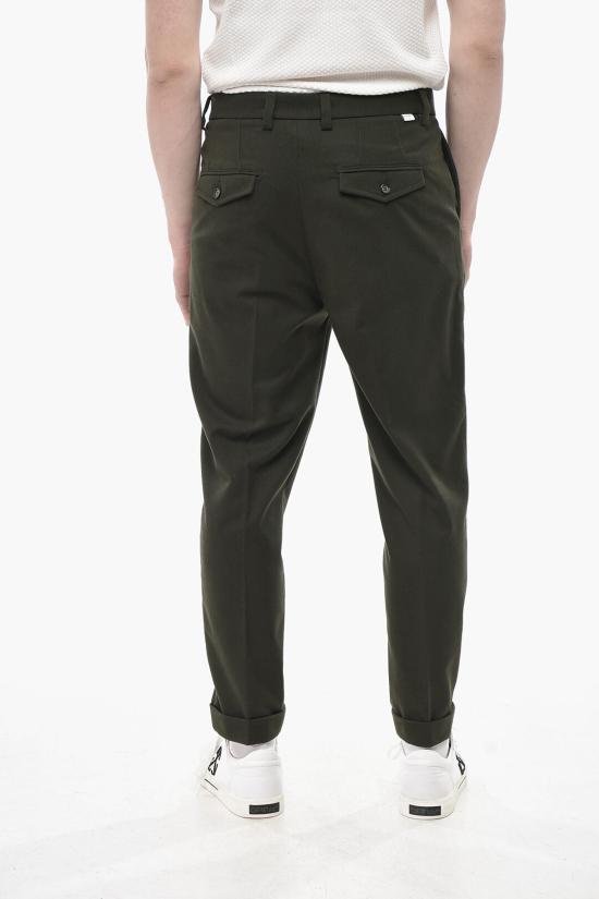  파올로페코라 스트레이트 팬츠 24IC1M0B12951345334 Military Green - PAOLO PECORA MILANO