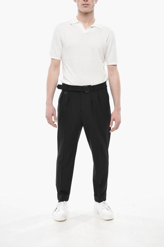  파올로페코라 스트레이트 팬츠 24IC1M0B05230579000 Black - PAOLO PECORA