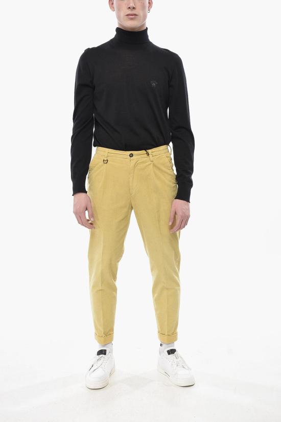  파올로 페코라 치노 팬츠 24IC1M0B123T0013224 Yellow - PAOLO PECORA