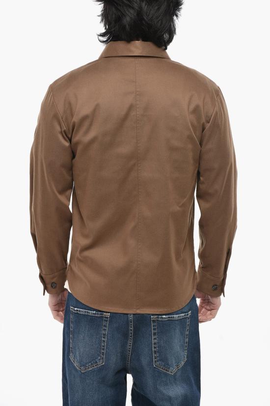  파올로 페코라 긴팔 셔츠 24IC1M0L06251831181 Brown - PAOLO PECORA