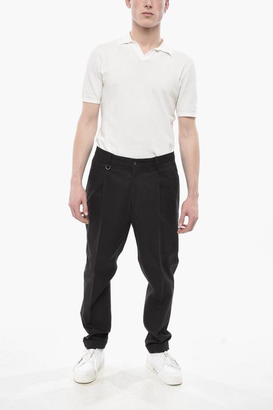  파올로페코라 치노 팬츠 24IC1M0B12AT0029000 Black - PAOLO PECORA