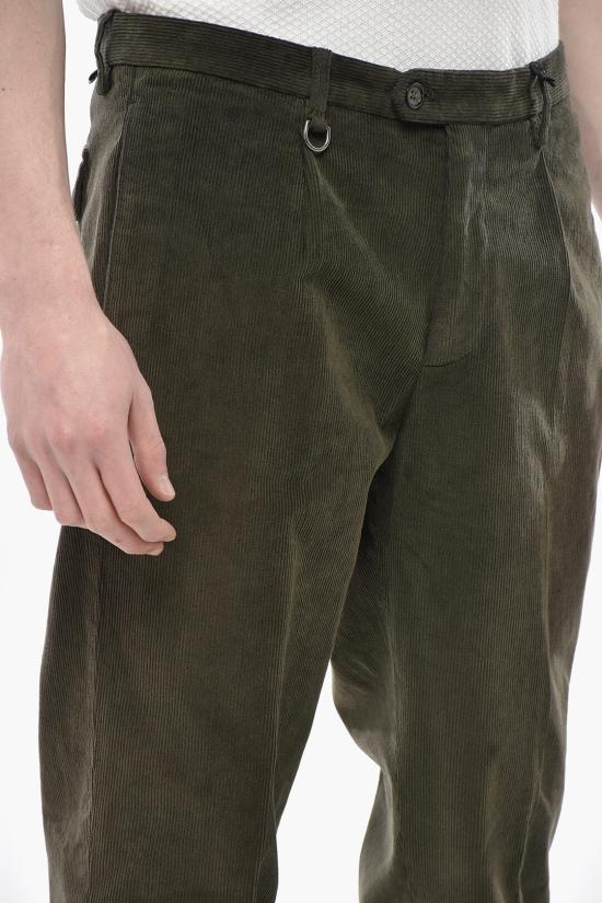  파올로 페코라 치노 팬츠 24IC1M0B064T0015334 Military Green - PAOLO PECORA