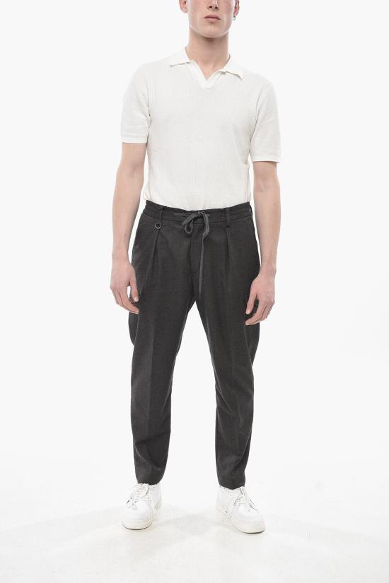  파올로페코라 스트레이트 팬츠 24IC1M0B03251348488 Gray - PAOLO PECORA MILANO