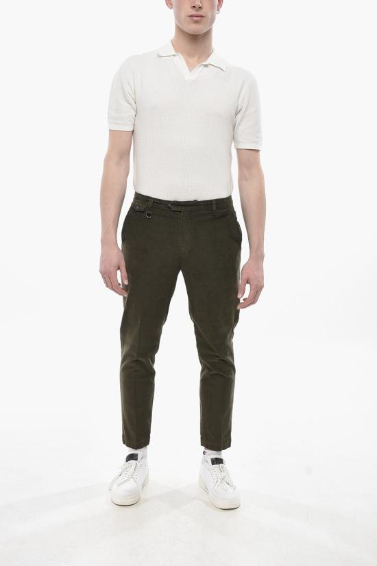  파올로페코라 치노 팬츠 24IC1M0B023T0015334 Military Green - PAOLO PECORA