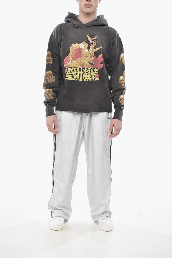  세인트 미카엘 후드 티셔츠 SMA230000C06 BLACK Gray - SAINT MXXXXXX