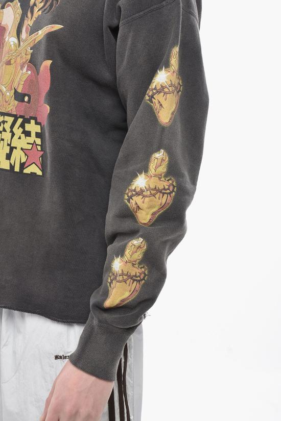  세인트 미카엘 후드 티셔츠 SMA230000C06 BLACK Gray - SAINT MXXXXXX