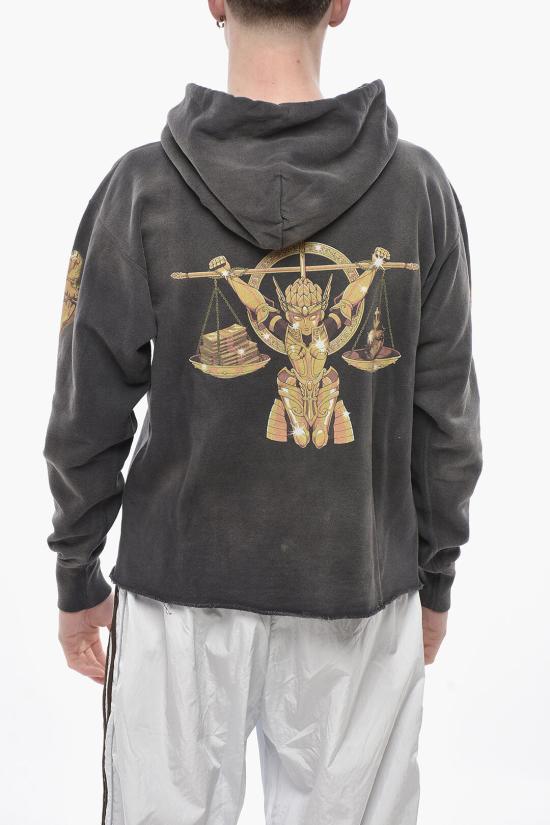  세인트 미카엘 후드 티셔츠 SMA230000C06 BLACK Gray - SAINT MXXXXXX